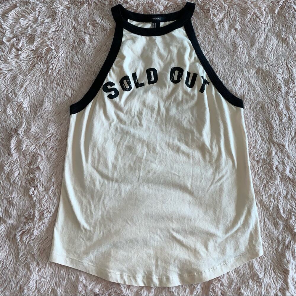 Forever 21 "SOLD OUT" Graphic US Cities Tank Top Medium
